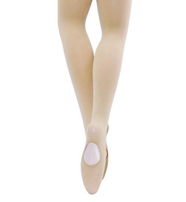 Transition Tights MANZI Convertible Ballet Tights | Transition Dance Tights For Women & Girls Dance Class Tights